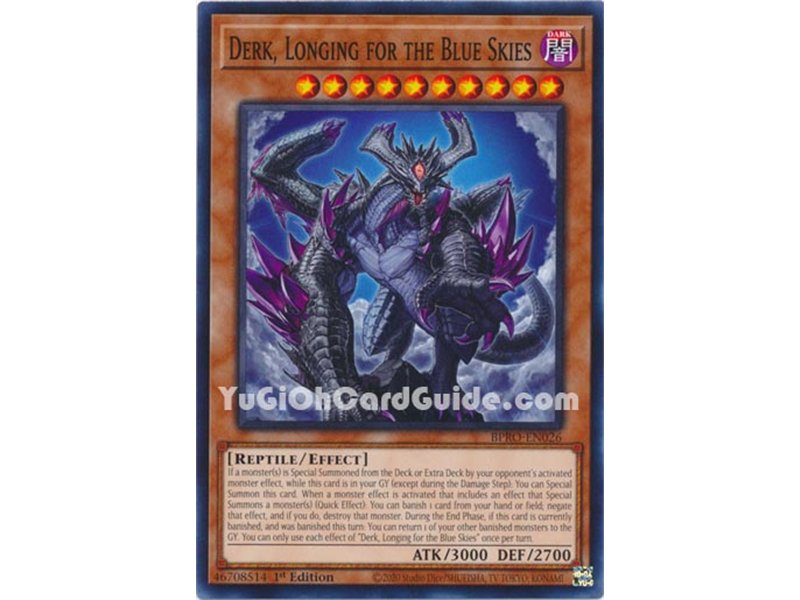 Derk, Longing for the Blue Skies (Common)