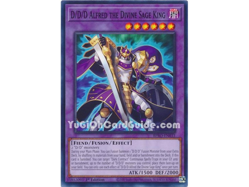D/D/D Alfred the Divine Sage King (Common)