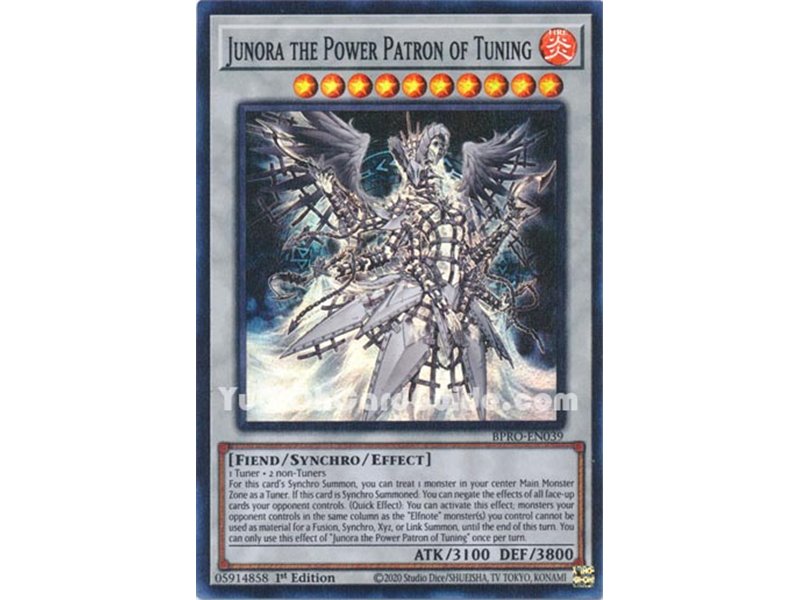 Junora the Power Patron of Tuning (Super Rare)
