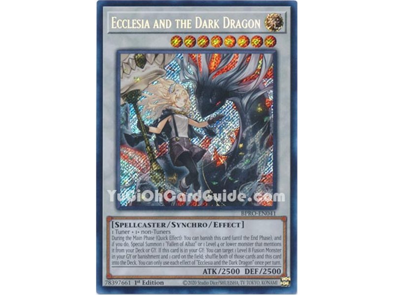 Ecclesia and the Dark Dragon (Secret Rare) 