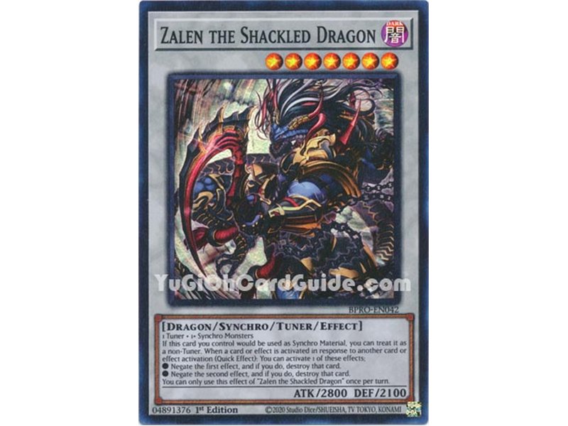Zalen the Shackled Dragon (Super Rare)