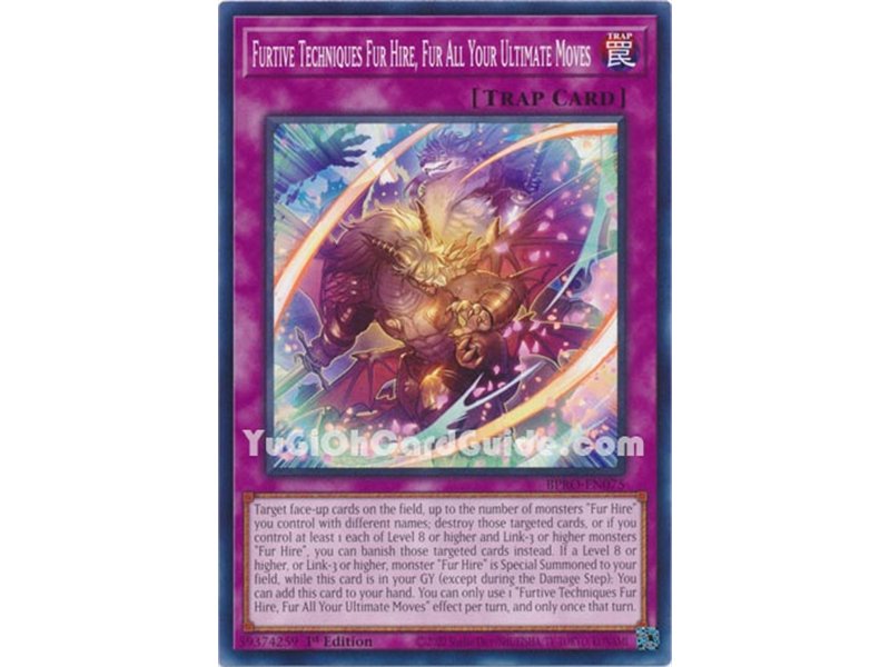 Furtive Techniques Fur Hire, Fur All Your Ultimate Moves (Common)