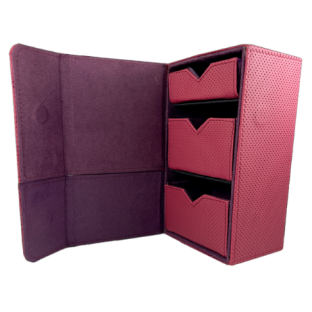 Portadeck Dark Fortress 2 Window Triple Pack Color Rojo