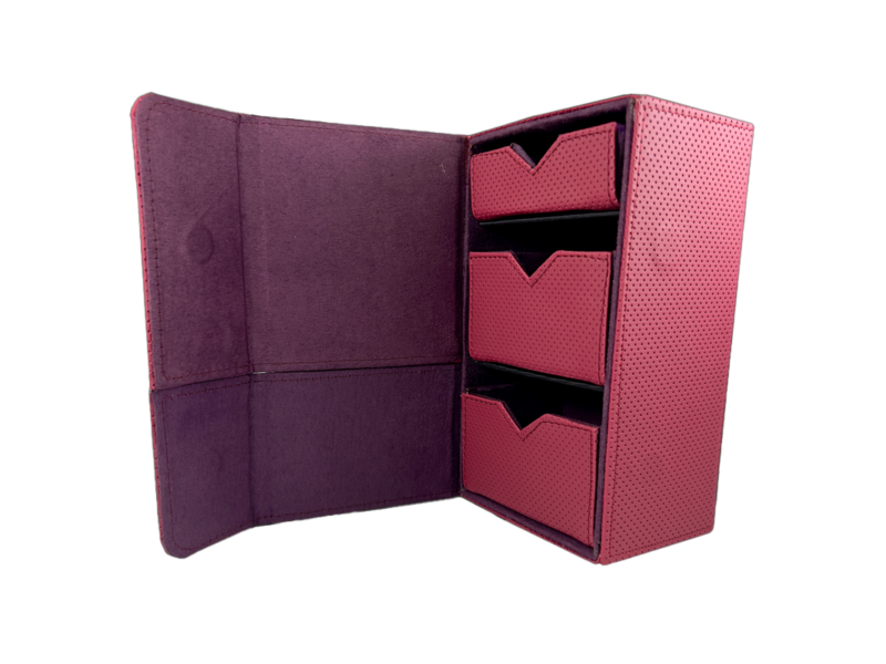 Portadeck Dark Fortress 2 Window Triple Pack Color Rojo