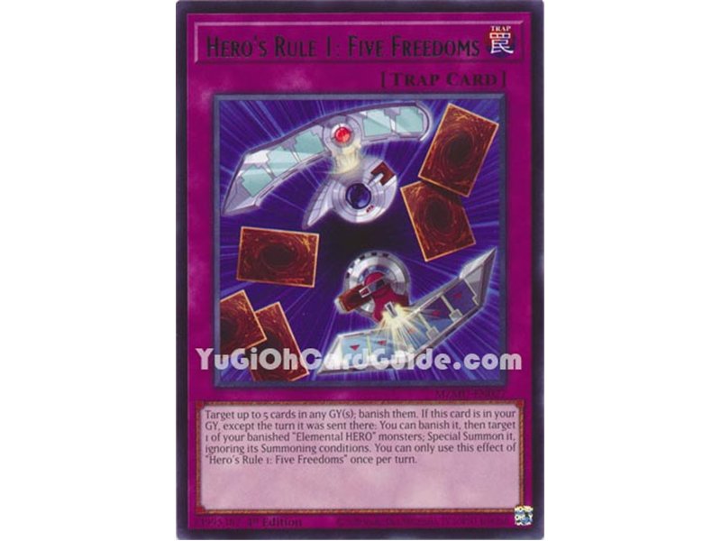 Hero's Rule 1: Five Freedoms (Rare)