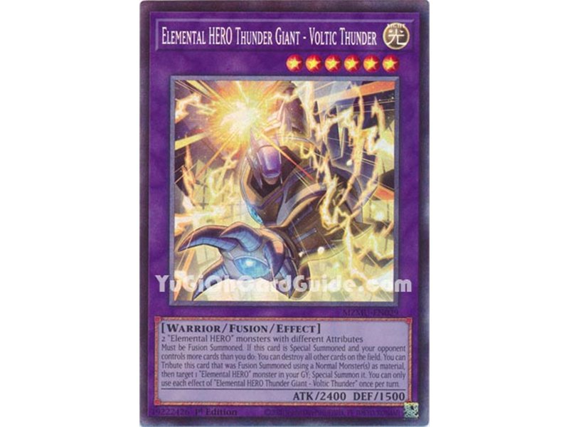 Elemental HERO Thunder Giant - Voltic Thunder (Super Rare) 