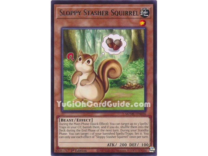 Sloppy Stasher Squirrel (Rare)