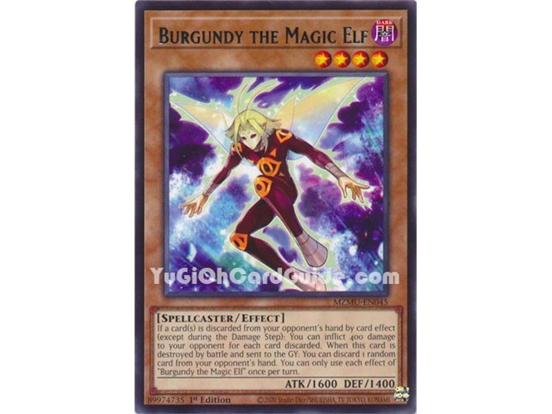 Burgundy the Magic Elf (Rare)