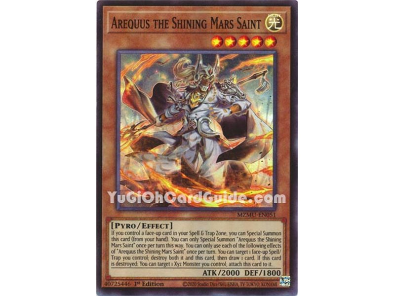 Arequus the Shining Mars Saint (Super Rare) 