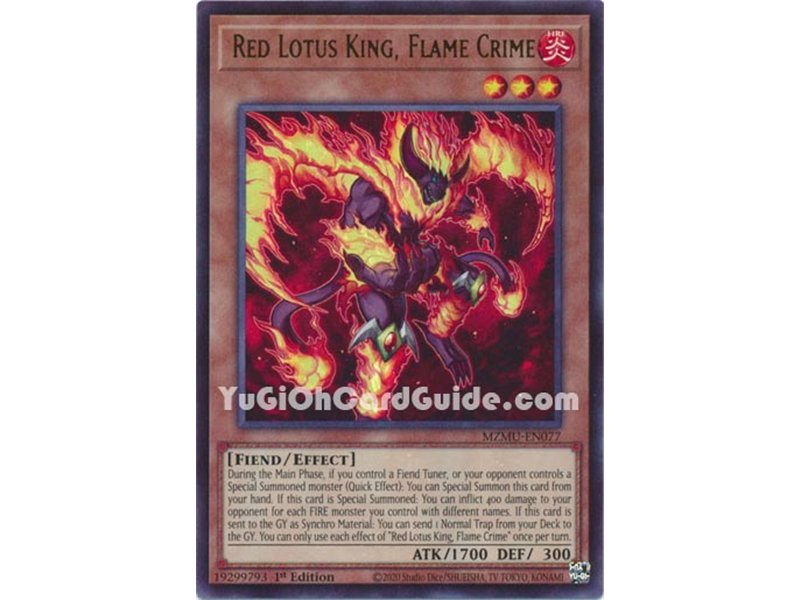 Red Lotus King, Flame Crime (Ultra Rare)