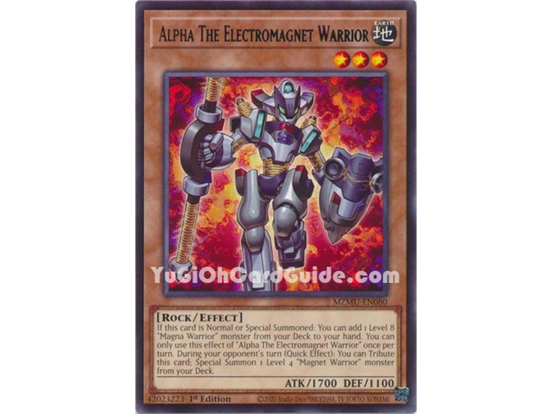Alpha The Electromagnet Warrior (Rare)