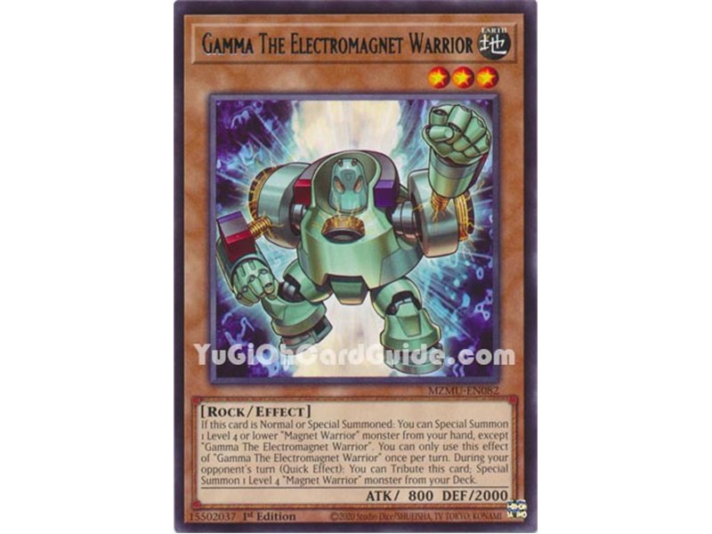 Gamma The Electromagnet Warrior (Rare)