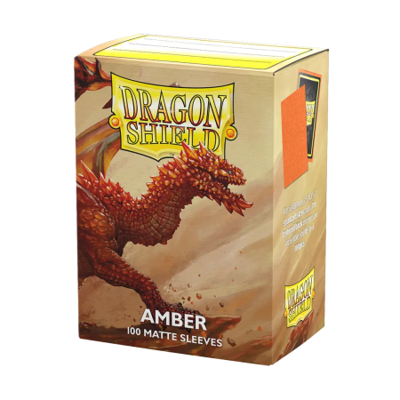 Micas Dragon Shield Standard Matte C/100 Amber