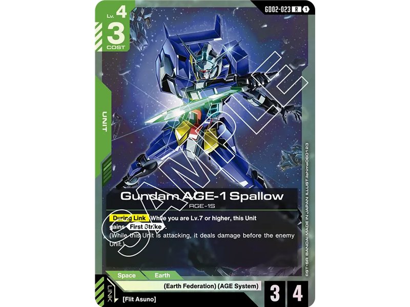 Gundam AGE-1 Spallow (Rare)