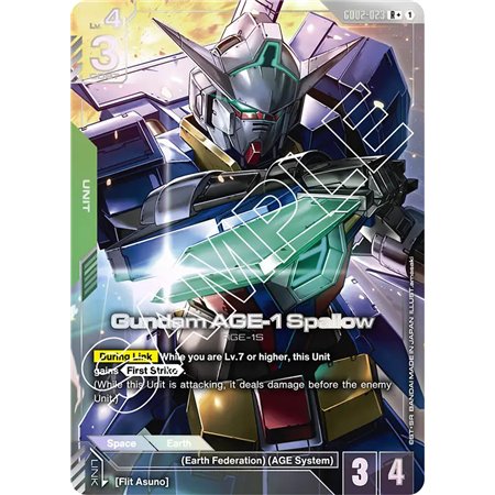 Gundam AGE-1 Spallow (Rare +)