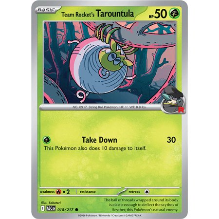 Team Rocket's Tarountula (Common)