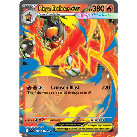 Mega Emboar ex (Double Rare)