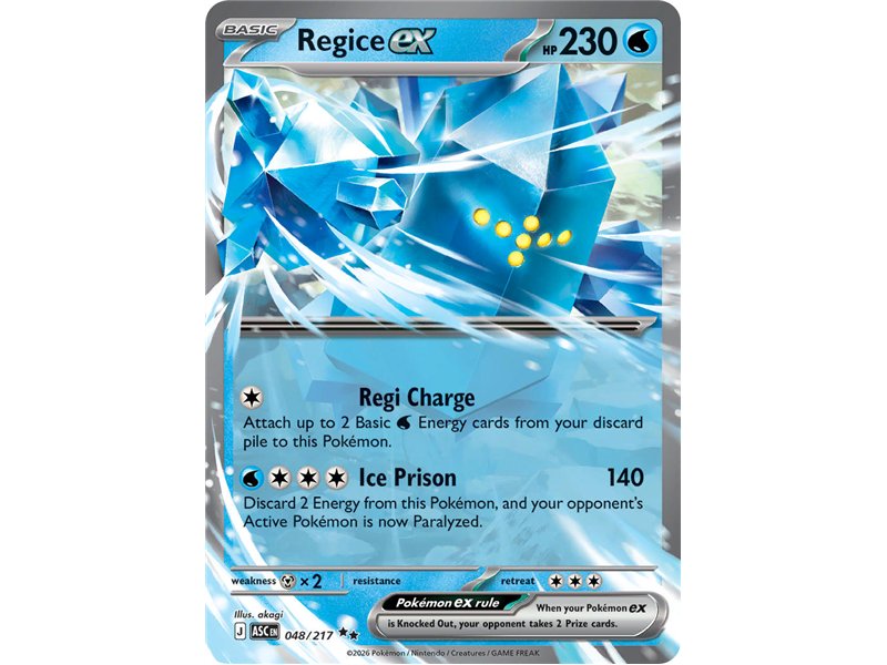 Regice ex (Double Rare)