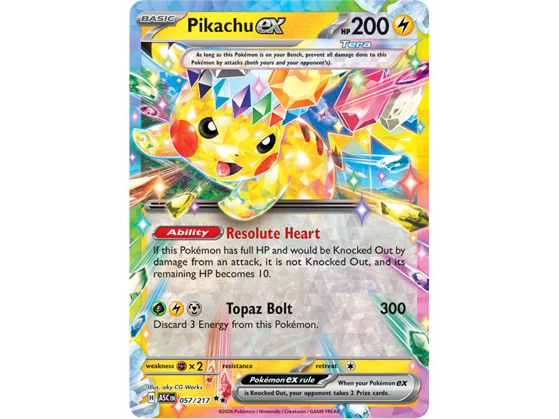 Pikachu ex  (Double Rare)