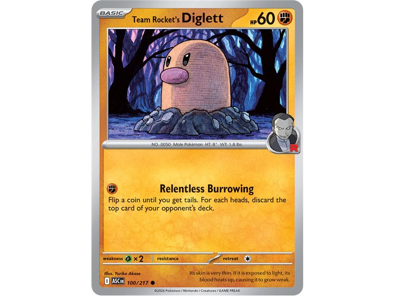 Team Rocket's Diglett (Common)