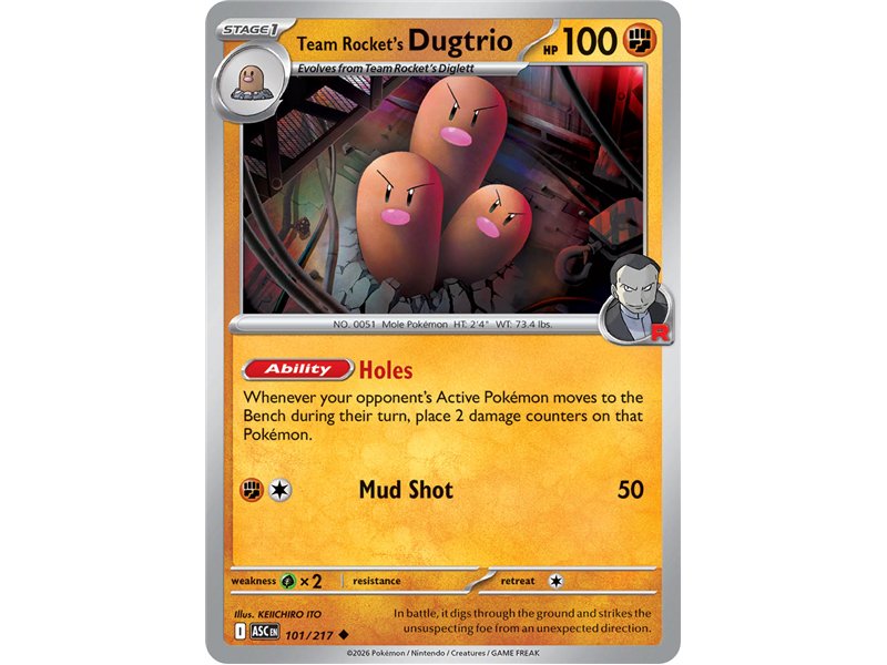 Team Rocket's Dugtrio  (Uncommon)