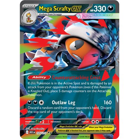 Mega Scrafty ex  (Double Rare)