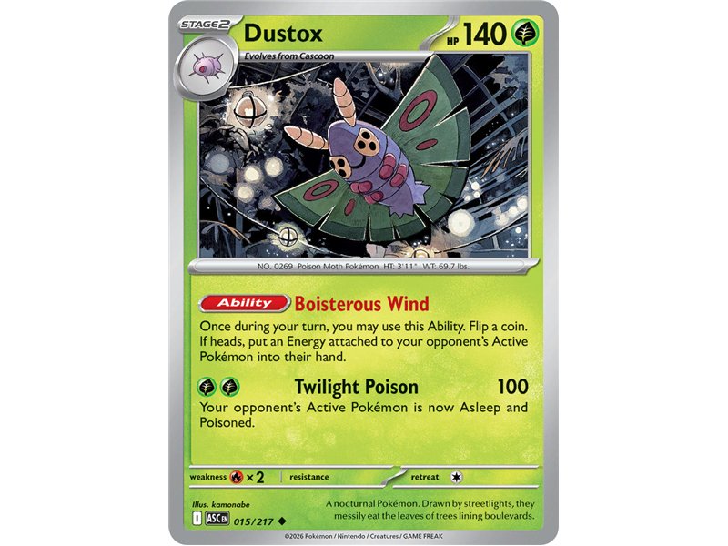 Dustox  (Uncommon/Reverse Holofoil)
