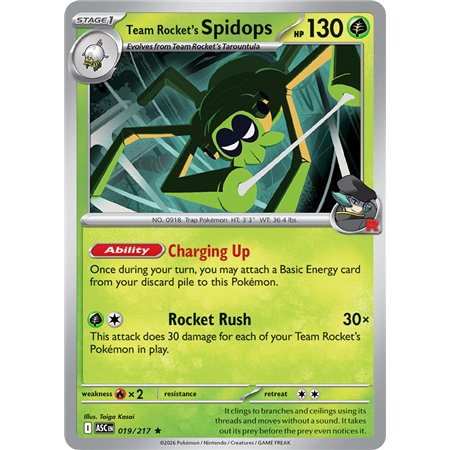 Team Rocket's Spidops (Rare/Reverse Holofoil)