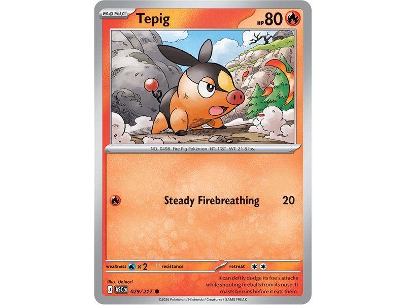 Tepig  (Common/Reverse Holofoil)
