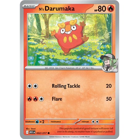 N's Darumaka (Common/Reverse Holofoil)