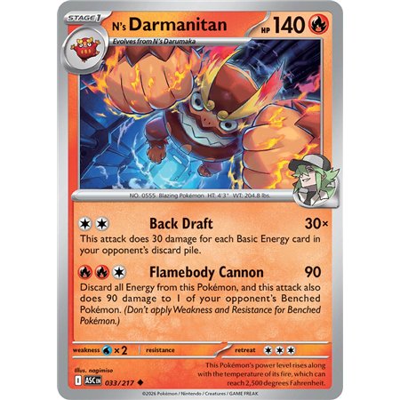 N's Darmanitan (Uncommon/Reverse Holofoil)