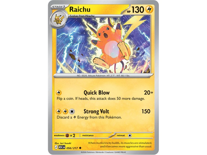 Raichu  (Uncommon/Reverse Holofoil)