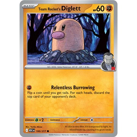 Team Rocket's Diglett (Common/Reverse Holofoil)
