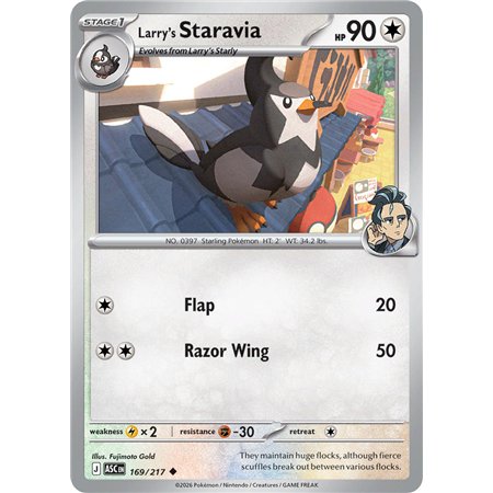 Larry's Staravia (Uncommon/Reverse Holofoil)