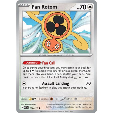 Fan Rotom  (Common/Reverse Holofoil)