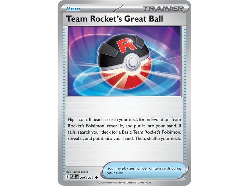 Team Rocket's Great Ball (Uncommon/Reverse Holofoil)