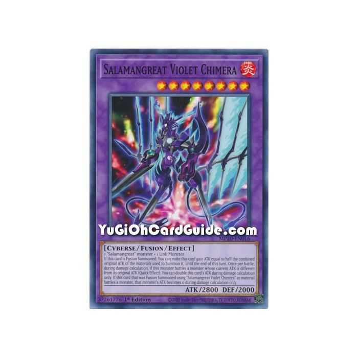 Salamangreat Violet Chimera (Common) – 2020 Tin of Lost Memories | Carta YUGIOH en México