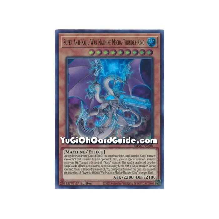 Super Anti-Kaiju War Machine Mecha-Thunder-King (Ultra Rare) – 2020 Tin of Lost Memories | Carta YUGIOH en México