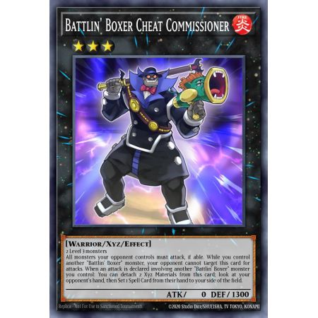 Battlin' Boxer Cheat Commissioner (Rare)