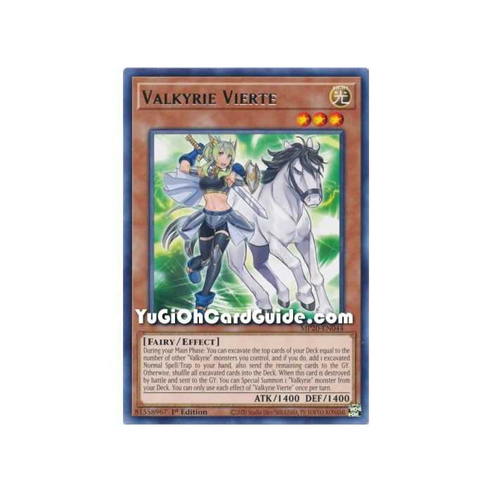 Valkyrie Vierte (Rare) – 2020 Tin of Lost Memories | Carta YUGIOH en México