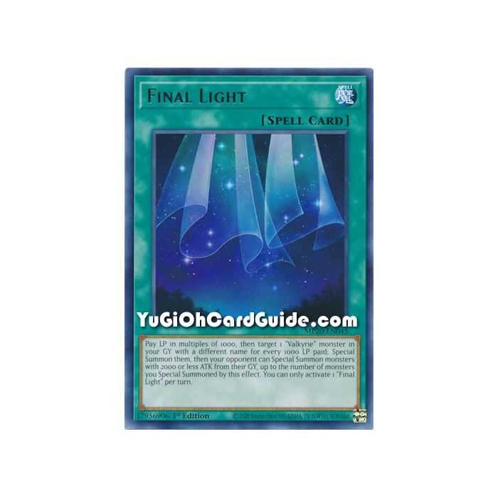 Final Light (Rare) – 2020 Tin of Lost Memories | Carta YUGIOH en México