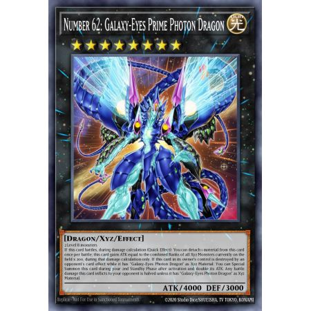 Number 62: Galaxy-Eyes Prime Photon Dragon (Ultra Rare)