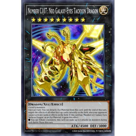 Number C107: Neo Galaxy-Eyes Tachyon Dragon (Super Rare)