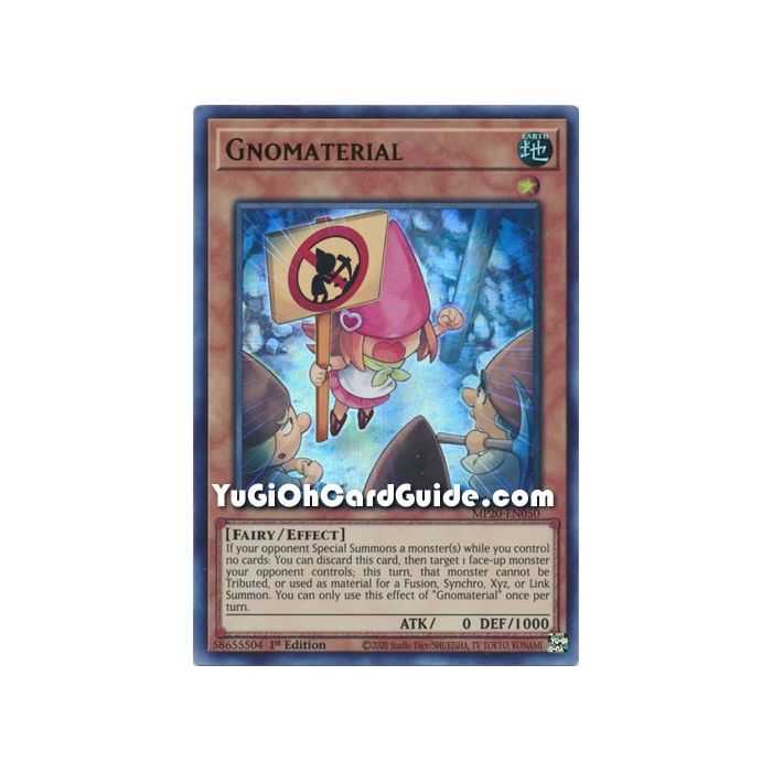Gnomaterial (Ultra Rare) – 2020 Tin of Lost Memories | Carta YUGIOH en México
