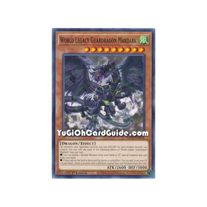 World Legacy Guardragon Mardark (Common) – 2020 Tin of Lost Memories | Carta YUGIOH en México