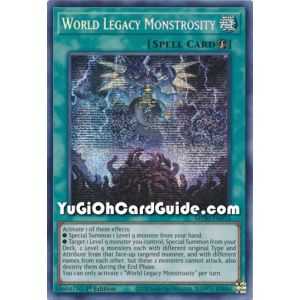 World Legacy Monstrosity (Prismatic Secret Rare) – 2020 Tin of Lost Memories | Carta YUGIOH en México