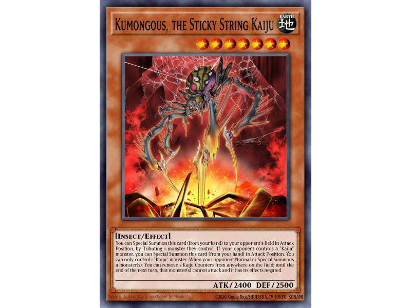 Kumongous, the Sticky String Kaiju (Rare)