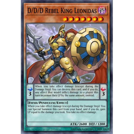 D/D/D Rebel King Leonidas (Super Rare)