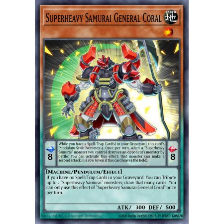 Superheavy Samurai General Coral (Common)