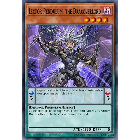 Lector Pendulum, the Dracoverlord (Ultra Rare)